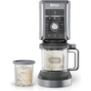 Ninja Creami Deluze NC501UK, 10-in-1 Ice Cream & Frozen Dessert Maker, Black & Silver