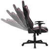 EKSA LXW-50 GAMING CHAIR BLACK-PINK WITH FOOTREST
