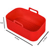 Ninja Air Fryer Reusable Dual Pots | 2 x Silicone AirFryer Collapsible Premium Insert Liners Double Air Fryer Silicone Basket Pods for AF300UK | AF400UK | AF500UK  | Air Fryer Rack Accessory baskets for Air Fryer | Tower T17088 T170100 Airfryer | Ovens