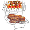 Ninja Rack Grill Shelf Racks Compatible with Ninja Foodi AF300 AF400 AF451 Air Fryer |Tower T17088 T17100 Vortx Air Fryer Grill Racks