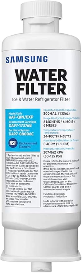 SAMSUNG Water Filter Internal Fridge Freezer HAF-QIN / EXP | DA97-17376B Genuine