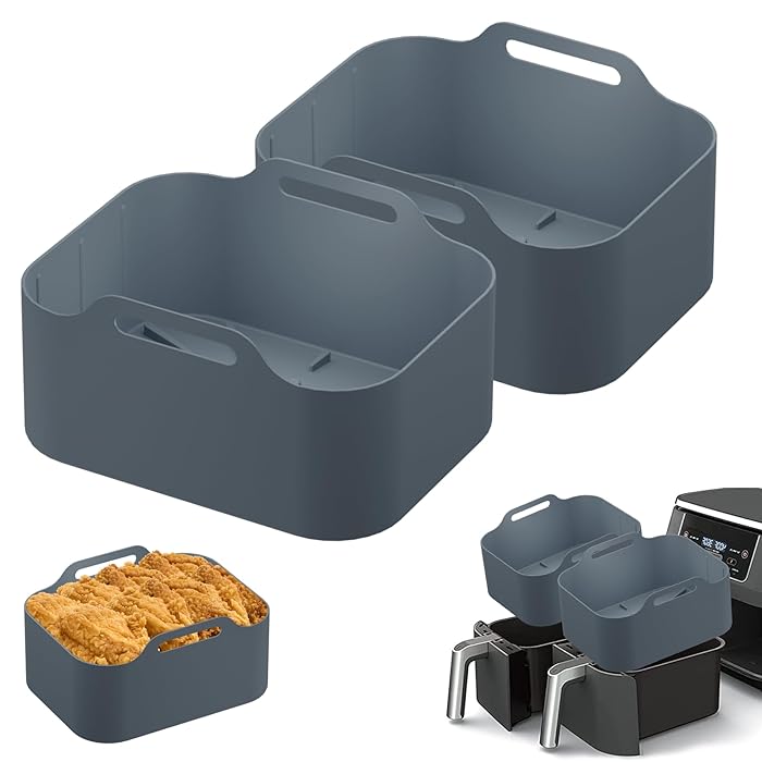 Siliconen Air Fryer Liner voor Ninja Foodi Flexdrawer AF500UK, 3 stuks