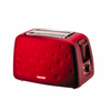 T4TEC RED Retro 2 SLICE TOASTER REMOVABLE CRUMB TRAY