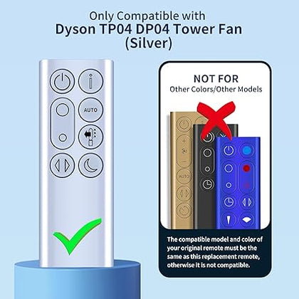 Dyson Remote Control for TP04 DP04 TP06 TP09 Pure Cool Purifying Fan Silver | 969154-05