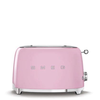 Smeg 50's Retro Style Toaster 2 Slice | PINK | TSF01PKUK