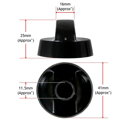 Air Fryer Knob Control Switch Dial Switch Multi Cooker Tower Black