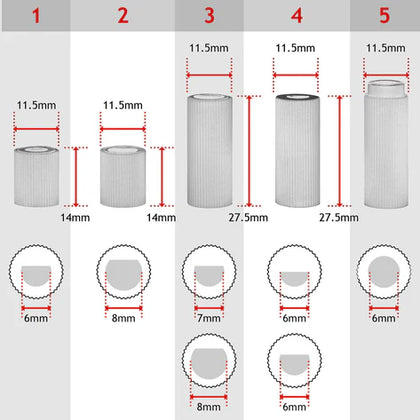 Knob Universal Oven | Cooker | Hob Knob Silver