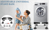 Washing Machine Stand |Adjustable |Washer and Dryer Pedestal with 4 Strong Feet 40-60CM Universal | Mini Fridge Base Width 17-20 cm | Washing Machine Refrigerator Laundry (Black)