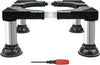 Washing Machine Stand |Adjustable |Washer and Dryer Pedestal with 4 Strong Feet 40-60CM Universal | Mini Fridge Base Width 17-20 cm | Washing Machine Refrigerator Laundry (Black)