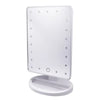 Table top Makeup Mirror with Lights, Lighted Vanity Mirror with 24 Led Tabletop Mirror Light Adjustable,  Cosmetic Mirror Detachable 10X Magnification