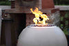 Haloo Ballo Firepit, GS01, Outdoor Heater, Round, Smokeless, Propane Gas, 50K BTU Gas Burner, 304 Stainless Steel Firebowl, Adjustable Flame Settings, Quick Connect Hose & Regulator - Faux Cement
