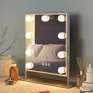 Hollywood Pivot Portrait Mirror Dimmable