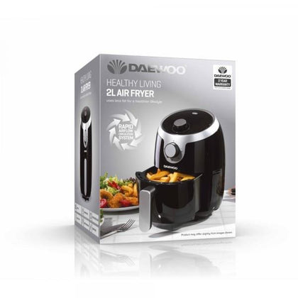 Daewoo SDA1599GE | 2 Litre Manual Air Fryer -Black