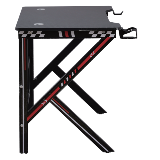 Eksa LXW61BK100, 100cm Gaming Desk, Black