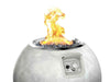 Haloo Ballo Firepit, GS01, Outdoor Heater, Round, Smokeless, Propane Gas, 50K BTU Gas Burner, 304 Stainless Steel Firebowl, Adjustable Flame Settings, Quick Connect Hose & Regulator - Faux Cement