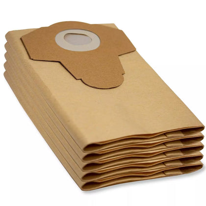 Parkside Lidl 20L Wet and Dry Vacuum Paper Bags | Pack of 5 Compatible with VB181 Clarke | Draper | RYOBI | Lidl Parkside