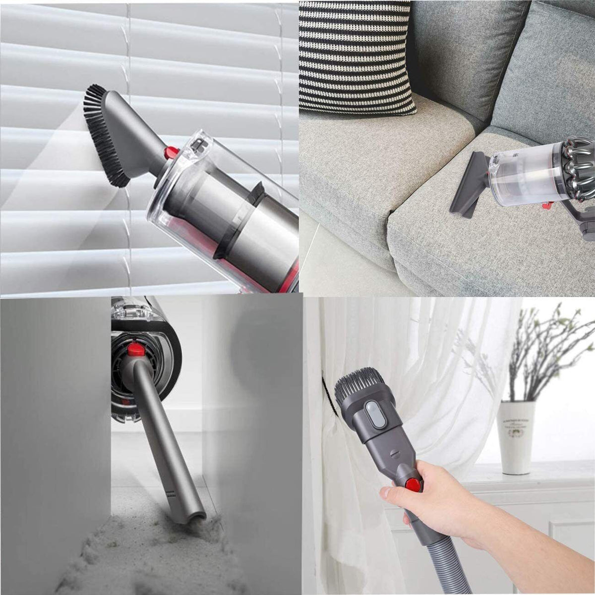 DYSON Accessory Tool Kit (6 pcs ) Attachment Set with Extension Hose C ...