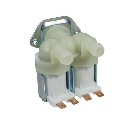 Washing Machine Universal Double Solenoid Valve | Water Inlet Fill Valve 180Degree | Cold