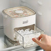 Easy Press Ice Cube Maker with Lid and Bin  48 Cube Reusable Silicone Tray for Parties & Bars