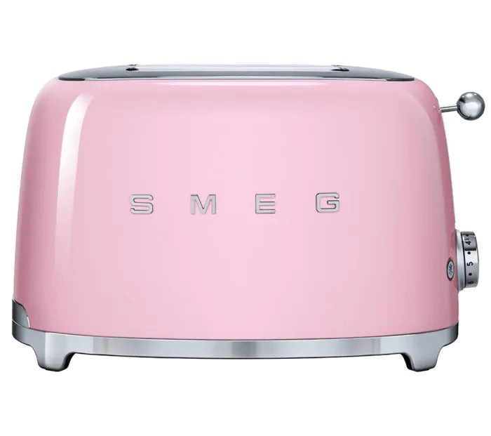 Smeg 50's Retro Style Toaster 2 Slice | PINK | TSF01PKUK