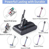 Dyson V7 | SV11 Battery Compatible | 6000mAh High Capacity Extra 21.6 V (Black) 968670-02 | SV11 | V7 | 6000mAh