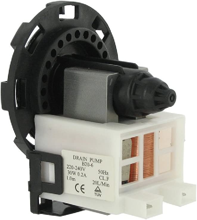Universal Drain Outlet Pump Base with Fitted TOC and Bayonet Fixing/2 Separate/Bottom Positioned Rear Facing Terminals, 220-240 V, 50 Hz