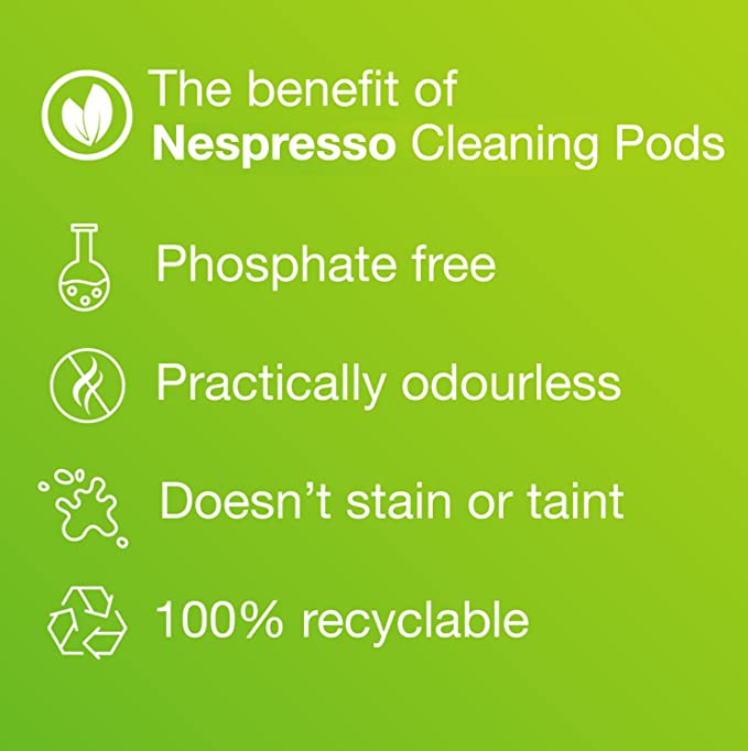 Nespresso Machine Cleaner CAFFENU Nespresso Cleaning Capsules ,Coffee Machine Cleaner (Pack 5 ...