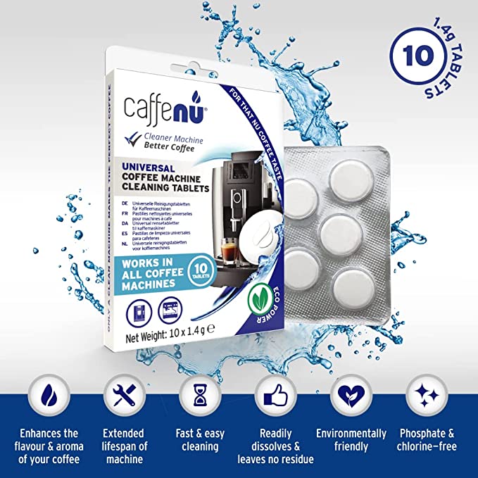 Caffenu Coffee Machine Cleaner Tablets 10 x Tablets