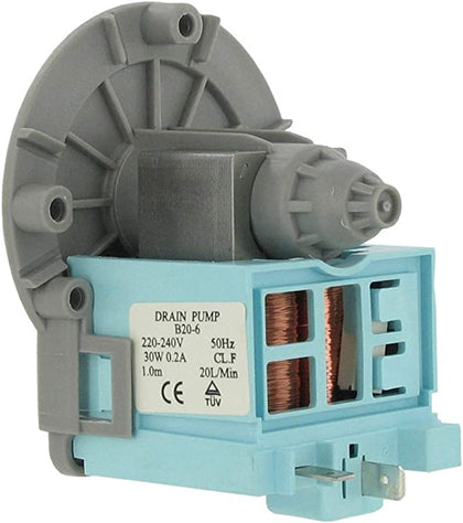 Drain Outlet Pump Base Universal with Fitted TOC (Screw Fixing, 2 Separate, Bottom Positioned Rear Facing Terminals, 220V-240V, 50Hz) | PLD010