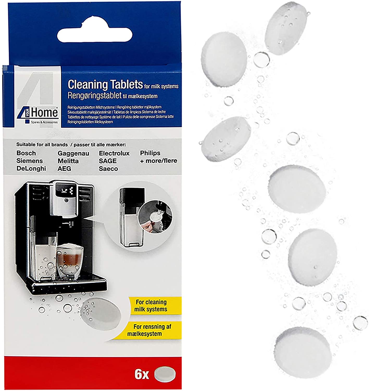 Coffee Machine Cleaning Tablets (Pack Of 6) Universal