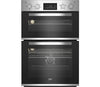 BEKO STAINLESS STEEL BUILT IN DOUBLE OVEN BBADF22300X