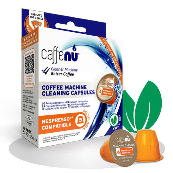 CAFFENU Nespresso Cleaning Capsules ,Coffee Machine Cleaner (Pack 5)