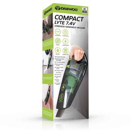 Daewoo Compact Lyte 7.4V Cordless Wet & Dry Handheld Vacuum FLR00006GE