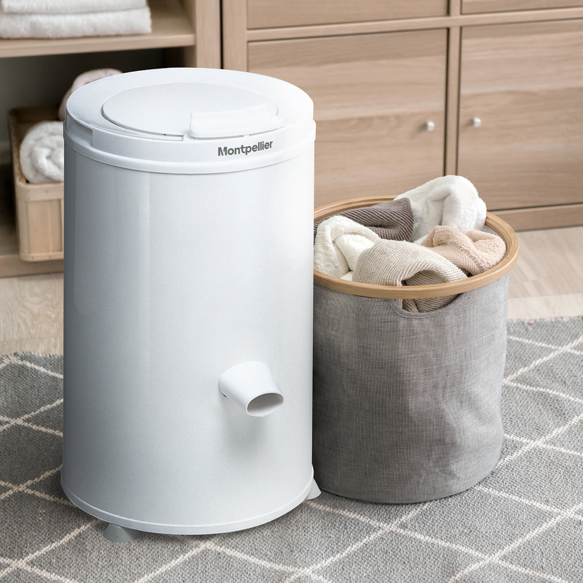 MONTPELLIER WHITE 3KG GRAVITY 2800RPM SPIN DRYER | MSD2800W *Online Deal Only