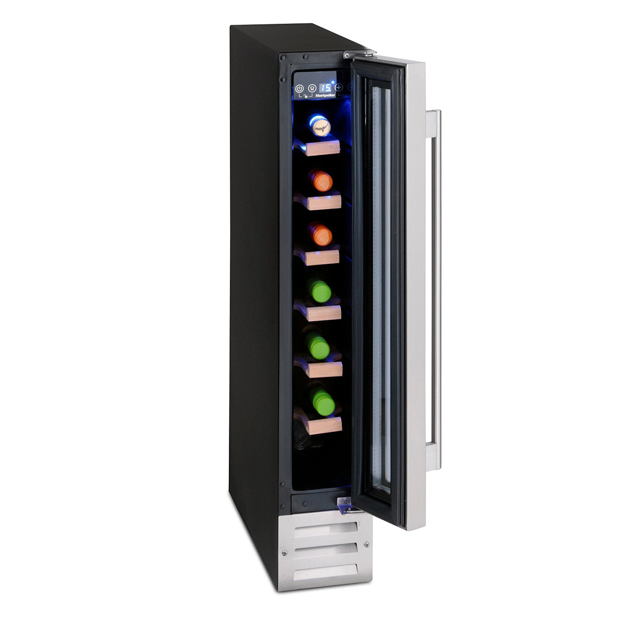 Montpellier 7 Bottle Wine Cooler - Stainless Steel  WC7X