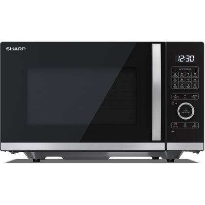 Sharp 25L Digital Flatbed Microwave with Grill - Black
