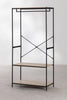 BEXTER WOOD AND STEEL COAT RACK