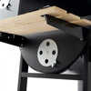 COAL BARBECUE WITH COVER AND WHEELS  HOME DECOR WOOD STEEL