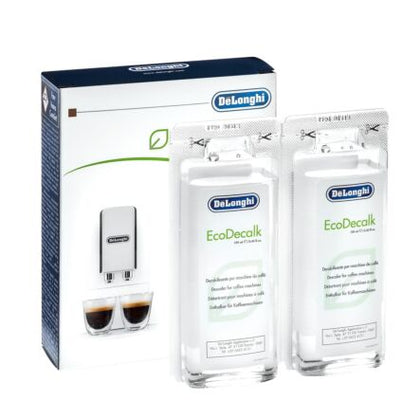 De'Longhi Mini EcoDecalk Descaling Solution - For Coffee Machines, 100ml, 2 Pack