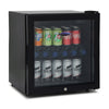 ICEKING DF48K Tabletop Mini Drinks Fridge, 49 Litre Capacity, 48cm Wide, Reversible Door, Low Noise Level, Lockable – Black