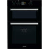 INDESIT BLACK BUILT IN DOUBLE OVEN IDD6340