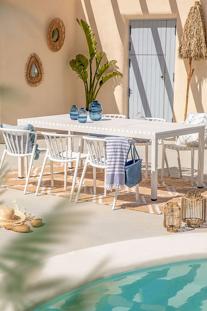 MAURITIUS - TABLE & 6 IVOR CHAIRS (Choice of Colours)