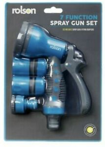 Rolson 7 Function Garden Hose Spray Gun Set