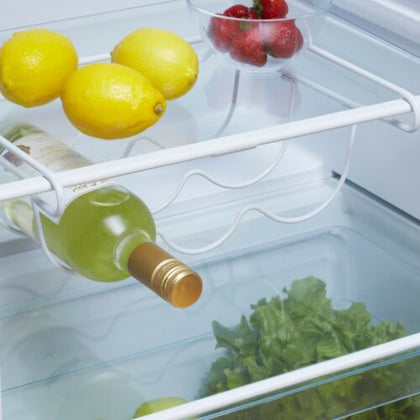 Universal Fridge Under-Shelf Bottle Holder - Fridge Bottle & Wine Rack Shelf