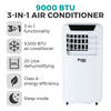 TOWER PRESTO (AIR CON, DEHUMIDIFIER & COOLING FAN) 9000 BTU AIR CONDITIONER PT670001