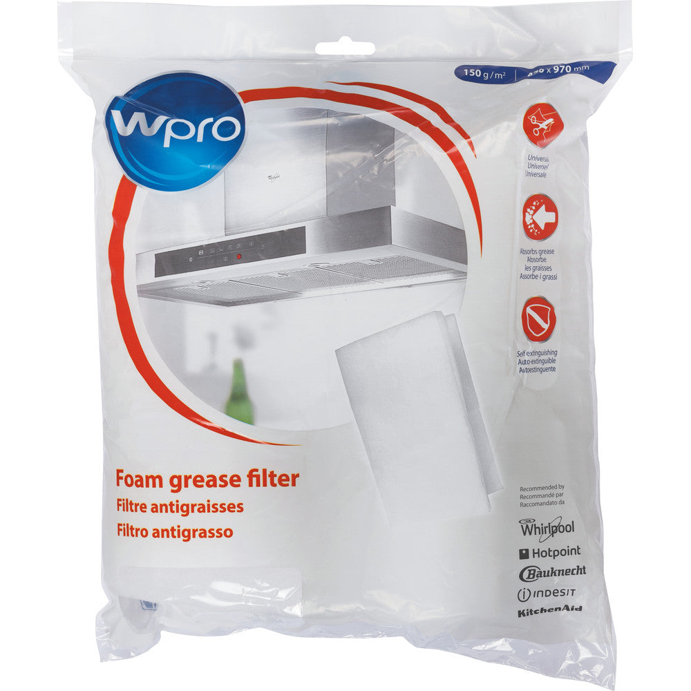 COOKER HOOD FILTER - FOAM GREASE UNIVERSAL WPRO